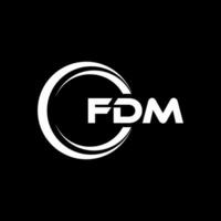 fdm logo ontwerp, inspiratie voor een uniek identiteit. modern elegantie en creatief ontwerp. watermerk uw succes met de opvallend deze logo. vector