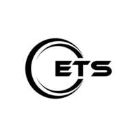 ets logo ontwerp, inspiratie voor een uniek identiteit. modern elegantie en creatief ontwerp. watermerk uw succes met de opvallend deze logo. vector