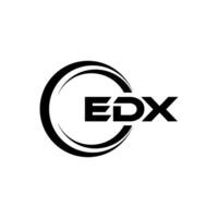 edx logo ontwerp, inspiratie voor een uniek identiteit. modern elegantie en creatief ontwerp. watermerk uw succes met de opvallend deze logo. vector