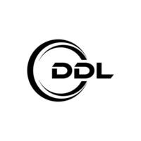 ddl logo ontwerp, inspiratie voor een uniek identiteit. modern elegantie en creatief ontwerp. watermerk uw succes met de opvallend deze logo. vector
