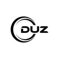 duz logo ontwerp, inspiratie voor een uniek identiteit. modern elegantie en creatief ontwerp. watermerk uw succes met de opvallend deze logo. vector