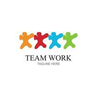 team werk logo ontwerp, samen. modern sociaal netwerk team logo ontwerp vector