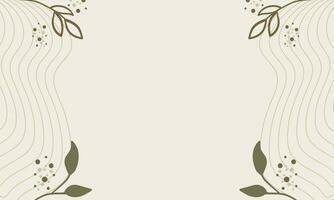 bloemen achtergrond met bladeren en takken ornament vector