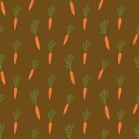 naadloos patroon met wortels, hand- getrokken vector
