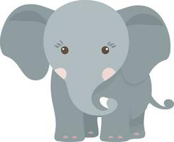 dier zoogdier olifant schattig vector
