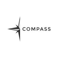 gemakkelijk kompas logo ontwerp sjabloon vector