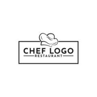 chef en restaurant logo ontwerp vector