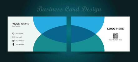 bedrijf kaarten ontwerp en vector modern en creatief blauw bedrijf kaart sjabloon