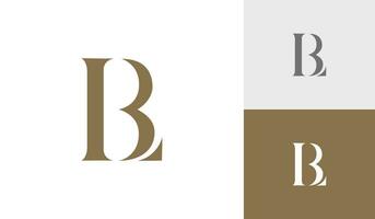 brief pond eerste monogram logo ontwerp vector