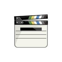 productie Filmklapper tekenfilm vector illustratie