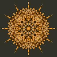 luxe mandala achtergrondontwerp met gouden arabesk patroon Arabische islamitische Oost-stijl. decoratief mandala-ontwerp om af te drukken, poster, omslag, brochure, flyer, banner. vector