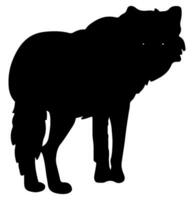wolf silhouet vector
