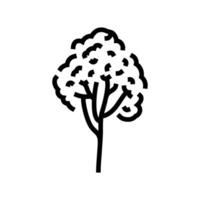 rubber boom oerwoud amazon lijn icoon vector illustratie