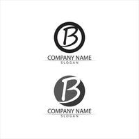 b brief vector illustratie lettertype logo en bedrijf