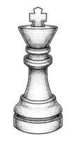 koning van schaak illustratie vector
