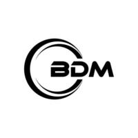 bdm logo ontwerp, inspiratie voor een uniek identiteit. modern elegantie en creatief ontwerp. watermerk uw succes met de opvallend deze logo. vector