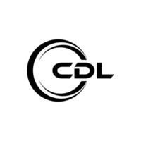 cdl logo ontwerp, inspiratie voor een uniek identiteit. modern elegantie en creatief ontwerp. watermerk uw succes met de opvallend deze logo. vector