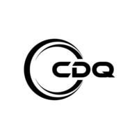 cdq logo ontwerp, inspiratie voor een uniek identiteit. modern elegantie en creatief ontwerp. watermerk uw succes met de opvallend deze logo. vector