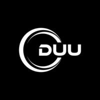 duu logo ontwerp, inspiratie voor een uniek identiteit. modern elegantie en creatief ontwerp. watermerk uw succes met de opvallend deze logo. vector