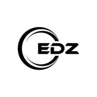 edz logo ontwerp, inspiratie voor een uniek identiteit. modern elegantie en creatief ontwerp. watermerk uw succes met de opvallend deze logo. vector