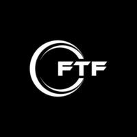 ftf logo ontwerp, inspiratie voor een uniek identiteit. modern elegantie en creatief ontwerp. watermerk uw succes met de opvallend deze logo. vector