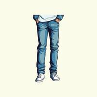 jeans vector klem kunst illustratie