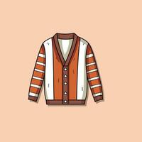 Cardigan vector klem kunst illustratie