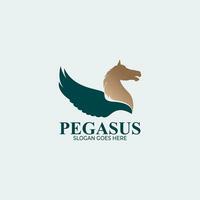 Pegasus logo ontwerp sjabloon. vector illustratie.