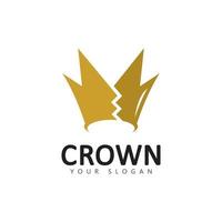 kroon logo symbool koning logo ontwerpen sjabloon vector