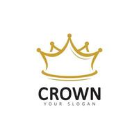 kroon logo symbool koning logo ontwerpen sjabloon