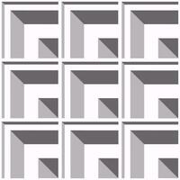 abstract meetkundig patroon. abstract meetkundig 3d plein doos, kubus vorm naadloos patroon monochroom grijs kleur. gebruik voor achtergrond, behang, muurschildering kunst, bekleding, inpakken, enz. vector