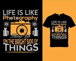 fotografie t-shirt ontwerp vector