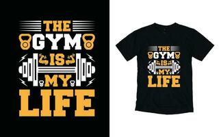 Sportschool t-shirt ontwerp, geschiktheid typografie t overhemd ontwerp, crossfit motiverende logo vlak ontwerp vector