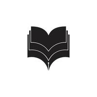 3d vlak boek meetkundig ontwerp onderwijs logo vector