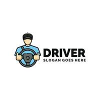 auto bestuurder logo ontwerp vector illustratie
