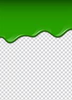Groene vloeistof, spatten en vlekken. Slijm vectorillustratie. vector