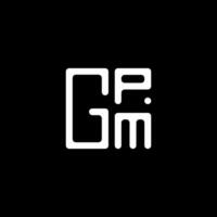 gpm brief logo vector ontwerp, gpm gemakkelijk en modern logo. gpm luxueus alfabet ontwerp