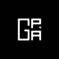 gpa brief logo vector ontwerp, gpa gemakkelijk en modern logo. gpa luxueus alfabet ontwerp