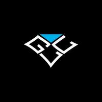 gll brief logo vector ontwerp, gll gemakkelijk en modern logo. gll luxueus alfabet ontwerp
