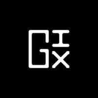 gix brief logo vector ontwerp, gix gemakkelijk en modern logo. gix luxueus alfabet ontwerp