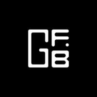 gfb brief logo vector ontwerp, gfb gemakkelijk en modern logo. gfb luxueus alfabet ontwerp