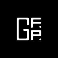 gfp brief logo vector ontwerp, gfp gemakkelijk en modern logo. gfp luxueus alfabet ontwerp