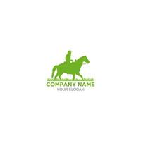 groen cowboy logo ontwerp vector