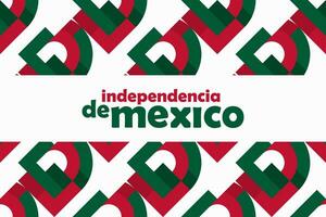 naadloos patroon Mexico onafhankelijkheid dag horizontaal banier vector vlak ontwerp
