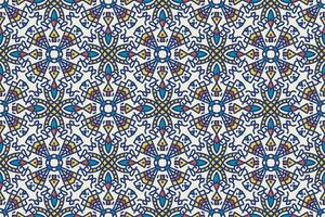 Turks moskee venster vector naadloos patroon. Ramadan mubarak moslim achtergrond. traditioneel Ramadan kareem moskee patroon met goud rooster mozaïek. Islamitisch venster rooster ontwerp van lantaarn vormen tegels.