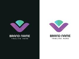 brief logo ontwerp vector