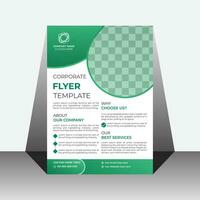 groen kleur zakelijke bedrijf folder ontwerp sjabloon vector