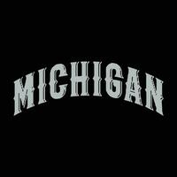 Michigan typografie ontwerpen vector