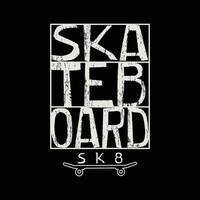 skateboard illustratie typografie voor t shirt, poster, logo, sticker, of kleding handelswaar vector