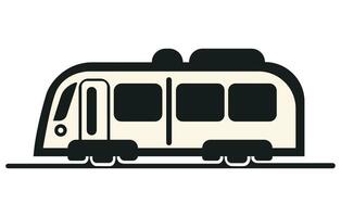 koel modern vlak ontwerp openbaar vervoer. stad busje, nemen openbaar vervoer concept icoon. vector